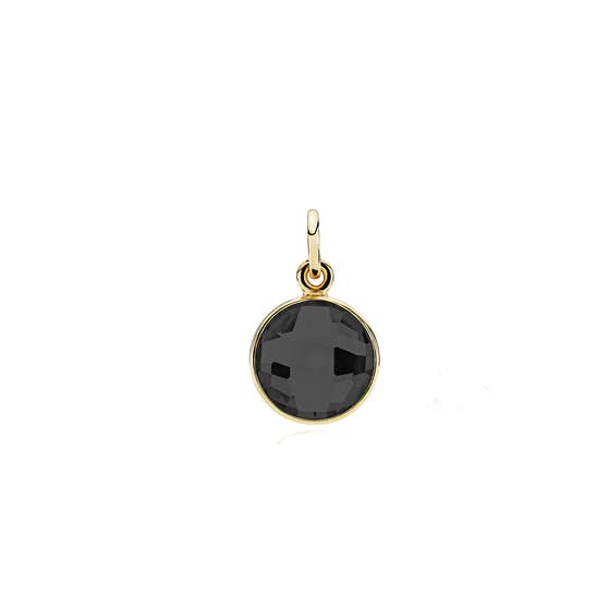 Prima Donna Black onyx pendant from Izabel Camille in Goldplated-Silver Sterling 925