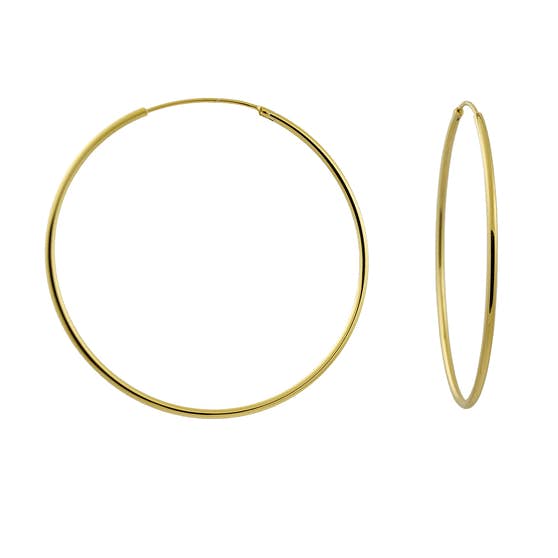A-Hjort Large hoops from By Anne in Goldplated-Silver Sterling 925