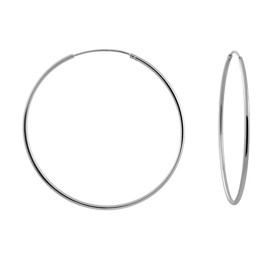 A-Hjort Large hoops von A-Hjort in Silber Sterling 925