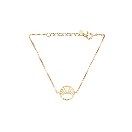 Small Daylight bracelet von Pernille Corydon in Vergoldet-Silber Sterling 925| Matt,Blank