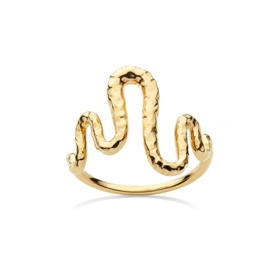 Viva ring fra Maanesten i Forgyldt-Sølv Sterling 925