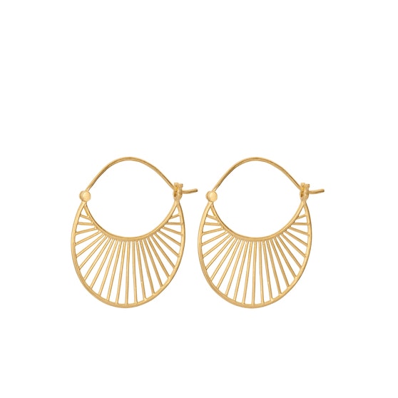 Large Daylight earrings von Pernille Corydon in Vergoldet-Silber Sterling 925