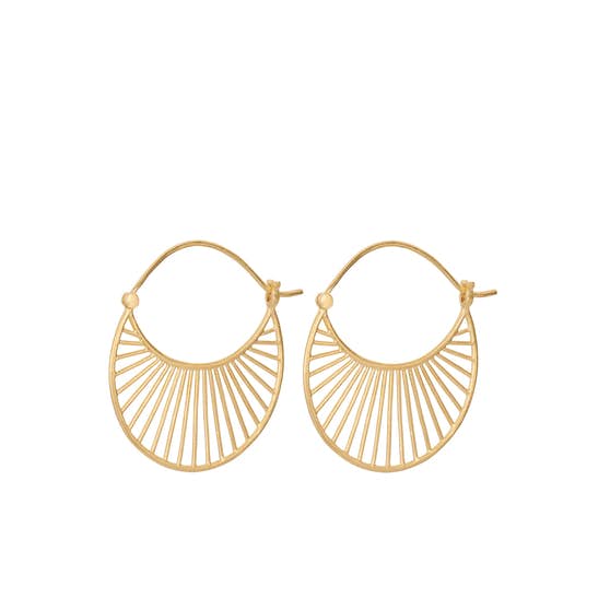 Large Daylight earrings from Pernille Corydon in Goldplated-Silver Sterling 925|