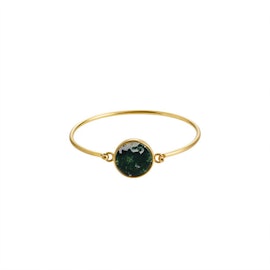 Marble bracelet Moss green Round bracelet