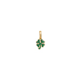 Clover Enamel charm Green