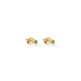Petite Gem earsticks Green Agate