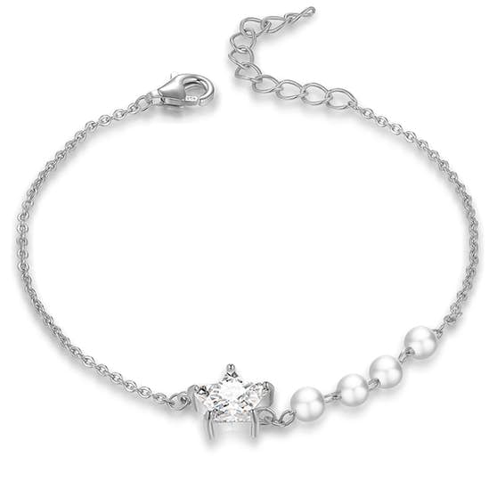 Anne Pearl bracelet von A-Hjort in Silber Sterling 925|Blank