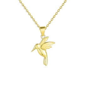 Tiny Bird pendant von A-Hjort in Vergoldet-Silber Sterling 925|Blank