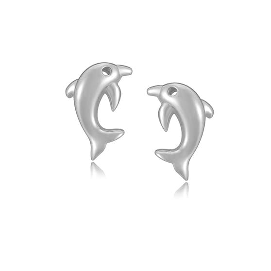Dolphin earsticks from By Anne in Silver Sterling 925