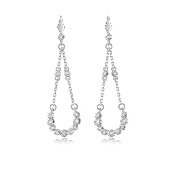 Alma Zircons earrings from A-Hjort in Silver Sterling 925