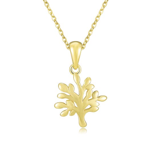Tree pendant from A-Hjort in Goldplated-Silver Sterling 925|Blank