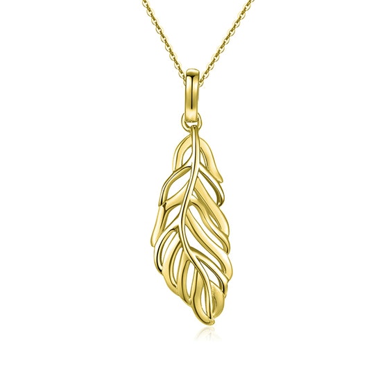 Big Leaf pendant from By Anne in Goldplated Silver Sterling 925
