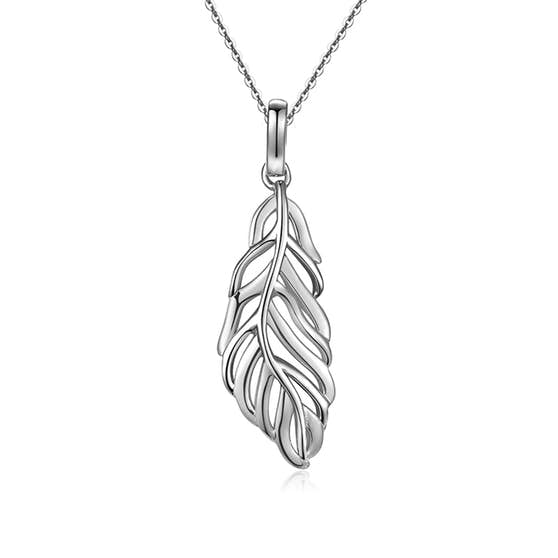 Big Leaf pendant von By Anne in Silber Sterling 925