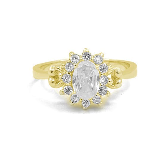 Alma ring von By Anne in Vergoldet-Silber Sterling 925