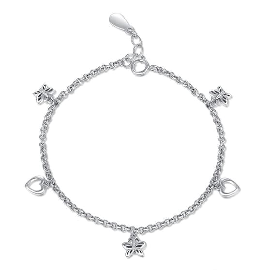 Alma Charm bracelet von A-Hjort in Silber Sterling 925|Blank
