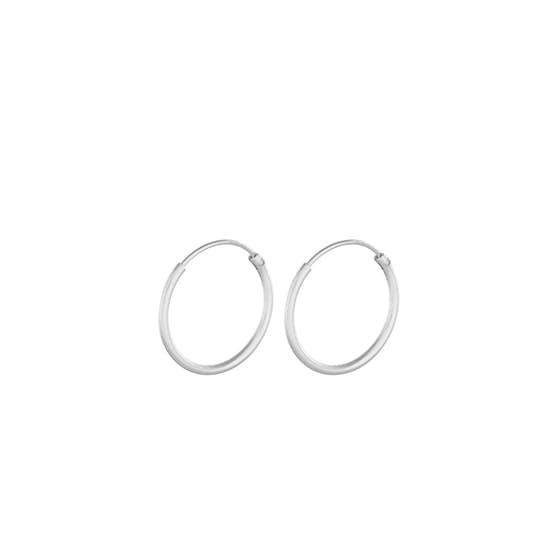 Micro Plain hoops from Pernille Corydon in Silver Sterling 925
