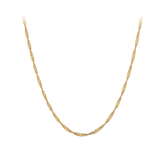 Singapore necklace short fra Pernille Corydon i Forgylt-Sølv Sterling 925