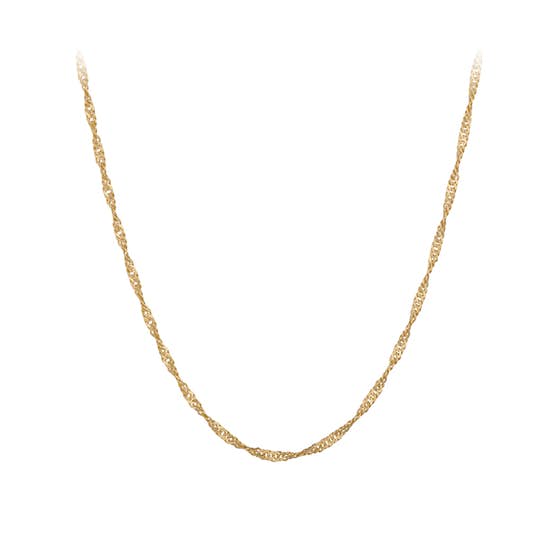 Singapore necklace long von Pernille Corydon in Vergoldet-Silber Sterling 925|Blank