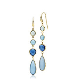 Skyline earrings Blue long