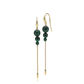 Miss Pearl earrings long Malakit