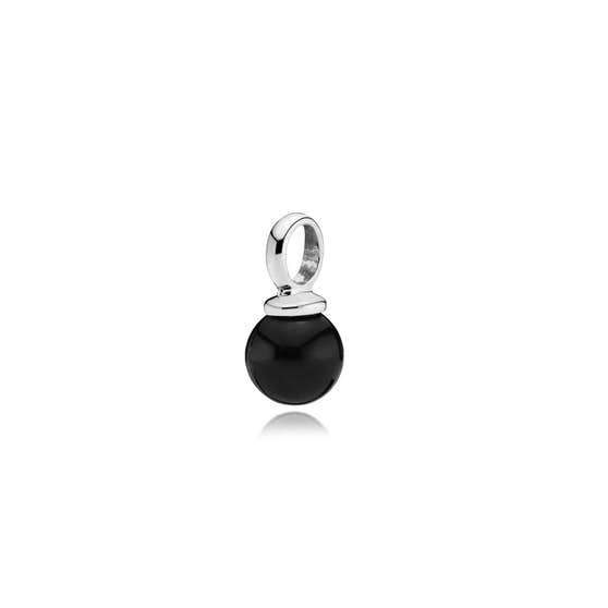 New Pearly pendant Black from Izabel Camille in Silver Sterling 925