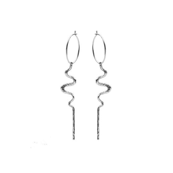 Mia creols von Maanesten in Silber Sterling 925