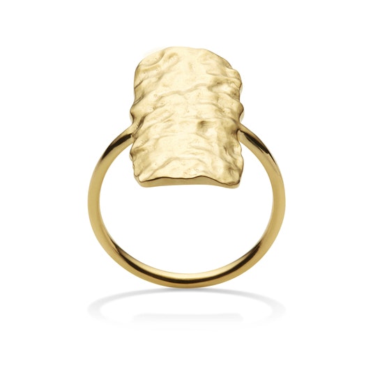 Cuesta ring fra Maanesten i Forgylt-Sølv Sterling 925