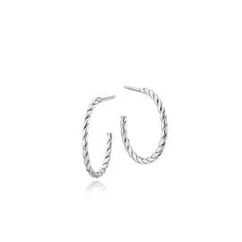 Halo small creol earrings