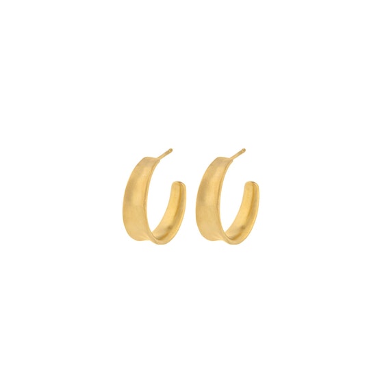 Small Saga earrings de Pernille Corydon dans Plaqué or-Argent Sterling 925