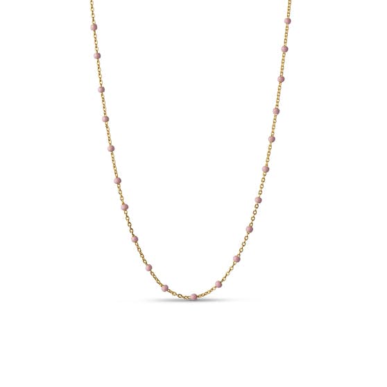 Lola necklace Light Pink fra Enamel Copenhagen i Forgyldt-Sølv Sterling 925