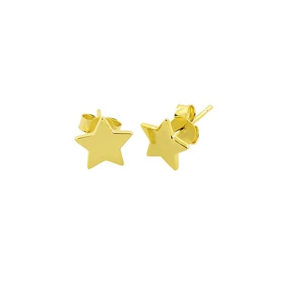 Star earsticks fra By Anne i Forgyldt-Sølv Sterling 925