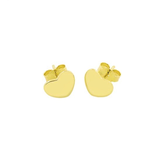 Heart earsticks from By Anne in Goldplated Silver Sterling 925