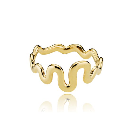 Saniya Ring von Izabel Camille in Vergoldet-Silber Sterling 925