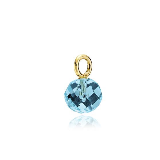 Marble Pendant Aqua from Izabel Camille in Goldplated-Silver Sterling 925