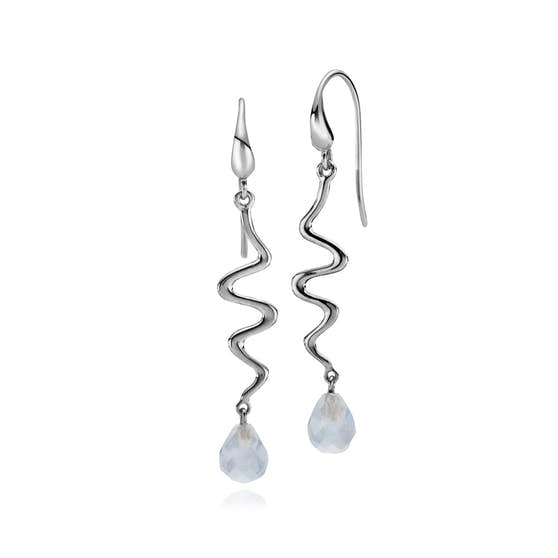 Saniya earrings blue von Izabel Camille in Silber Sterling 925