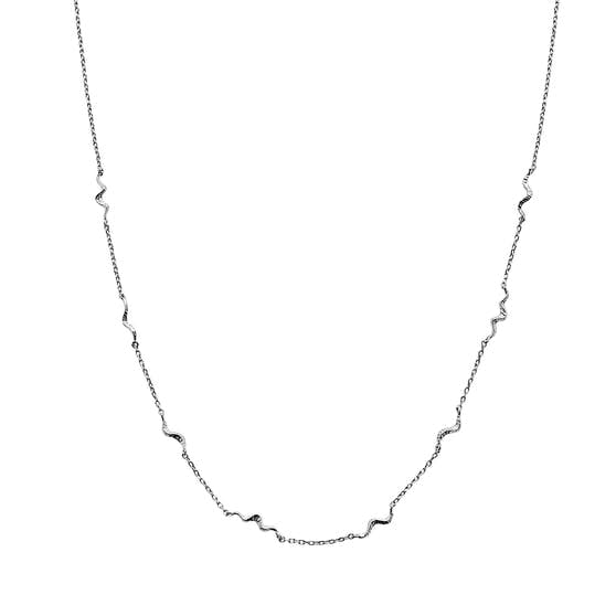 Unda necklace von Maanesten in Silber Sterling 925| Matt,Blank
