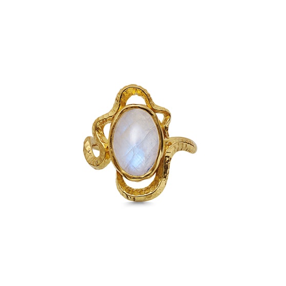 Siren ring de Maanesten dans Plaqué or-Argent Sterling 925