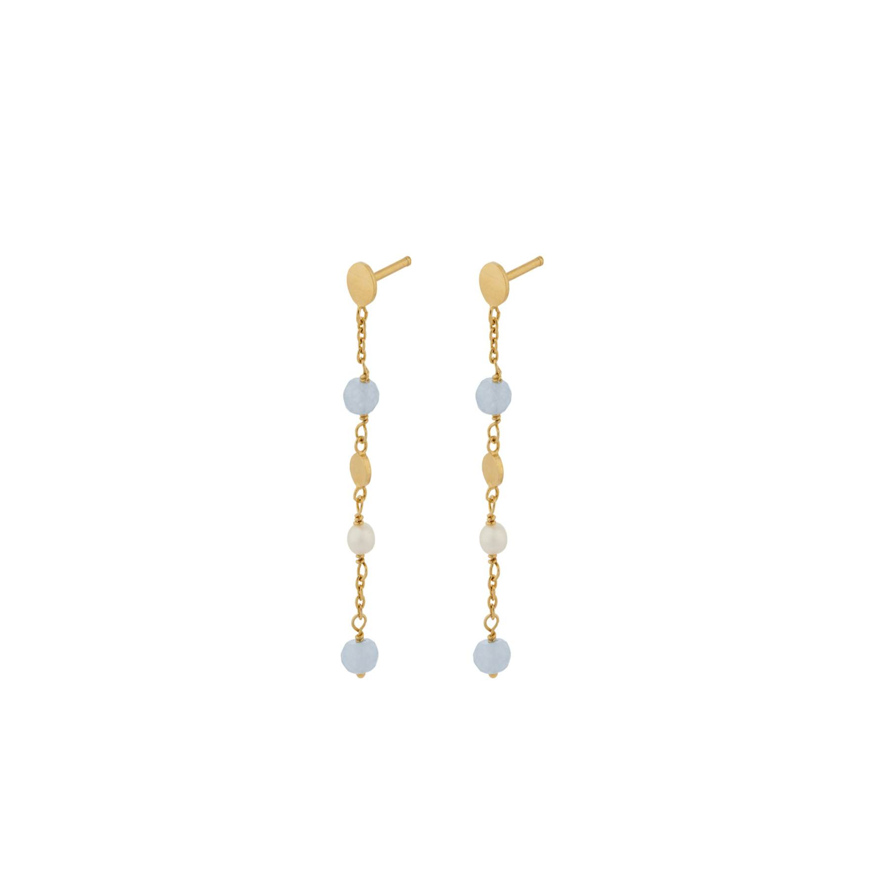 Afterglow Sea Earchains from Pernille Corydon in Goldplated-Silver Sterling 925