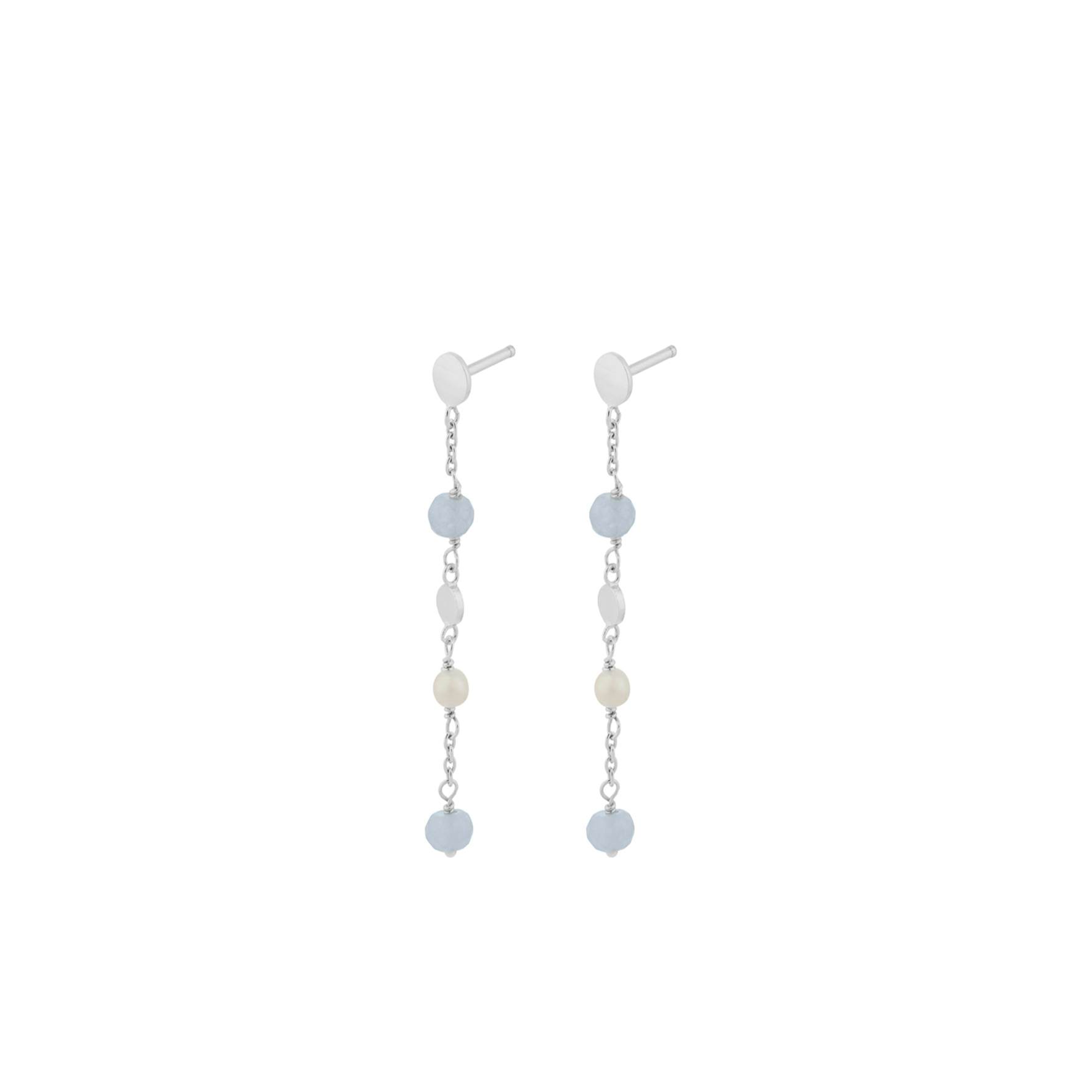 Afterglow Sea Earchains from Pernille Corydon in Silver Sterling 925