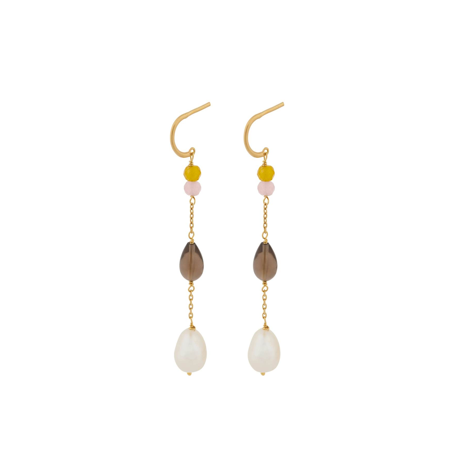 Lagoon Shade Earrings from Pernille Corydon in Goldplated-Silver Sterling 925