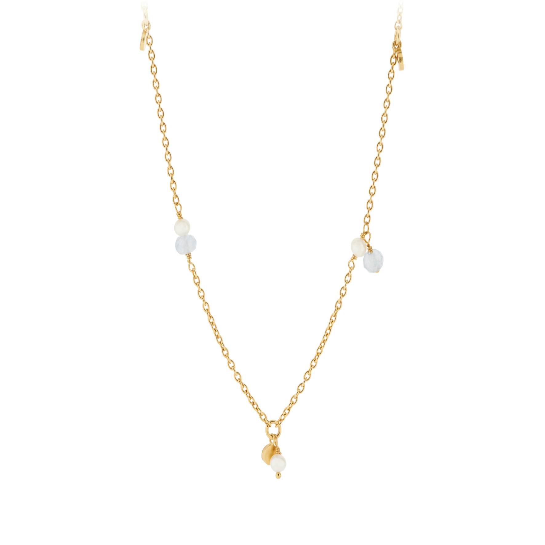 Afterglow Sea Necklace from Pernille Corydon in Goldplated-Silver Sterling 925| Matt,Blank
