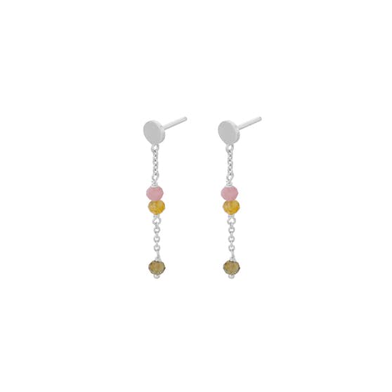 Afterglow Pastel earchains from Pernille Corydon in Silver Sterling 925