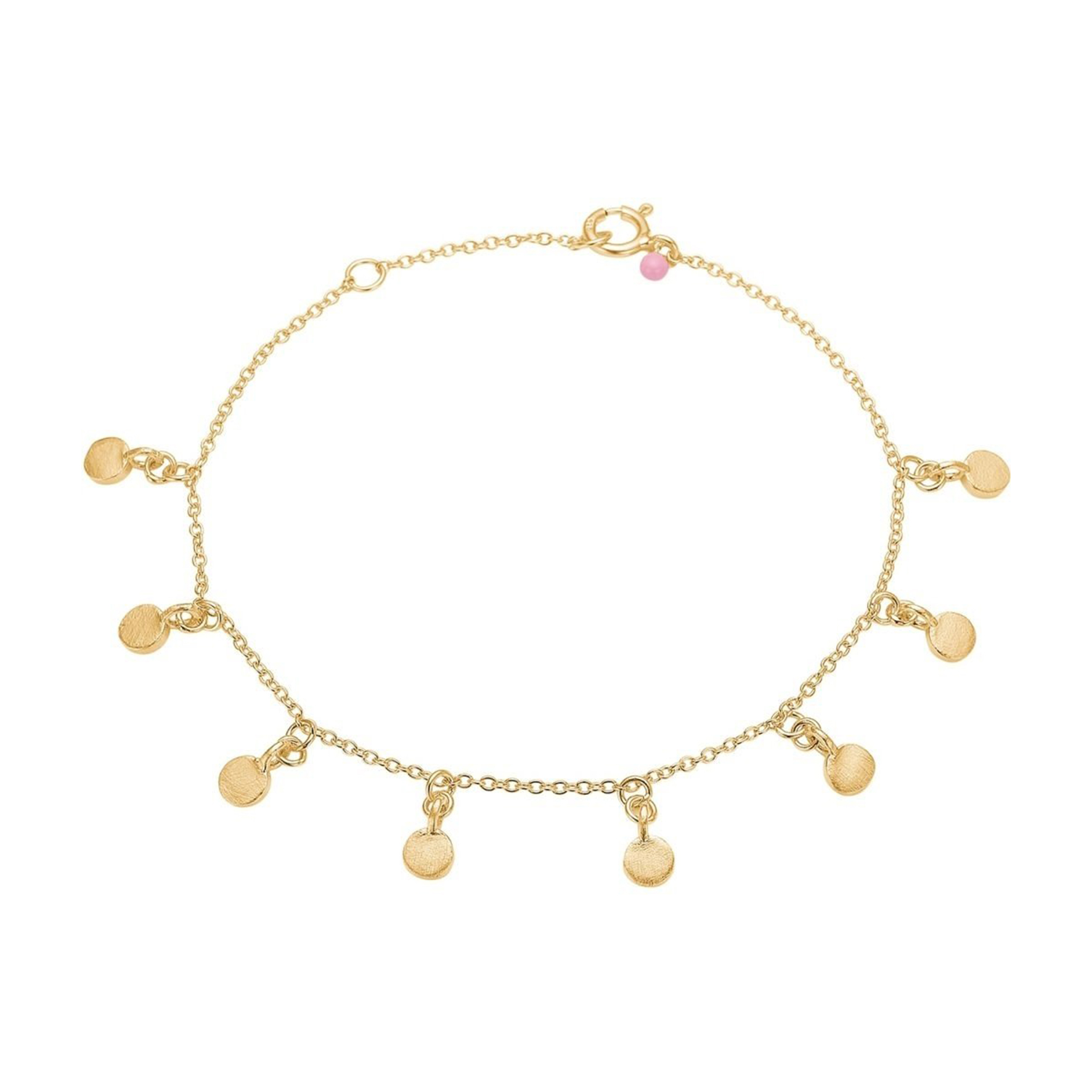 5'' with 1'' Extender Details about   Gold Finish Blue Enamel Bar with White Flowers Bracelet