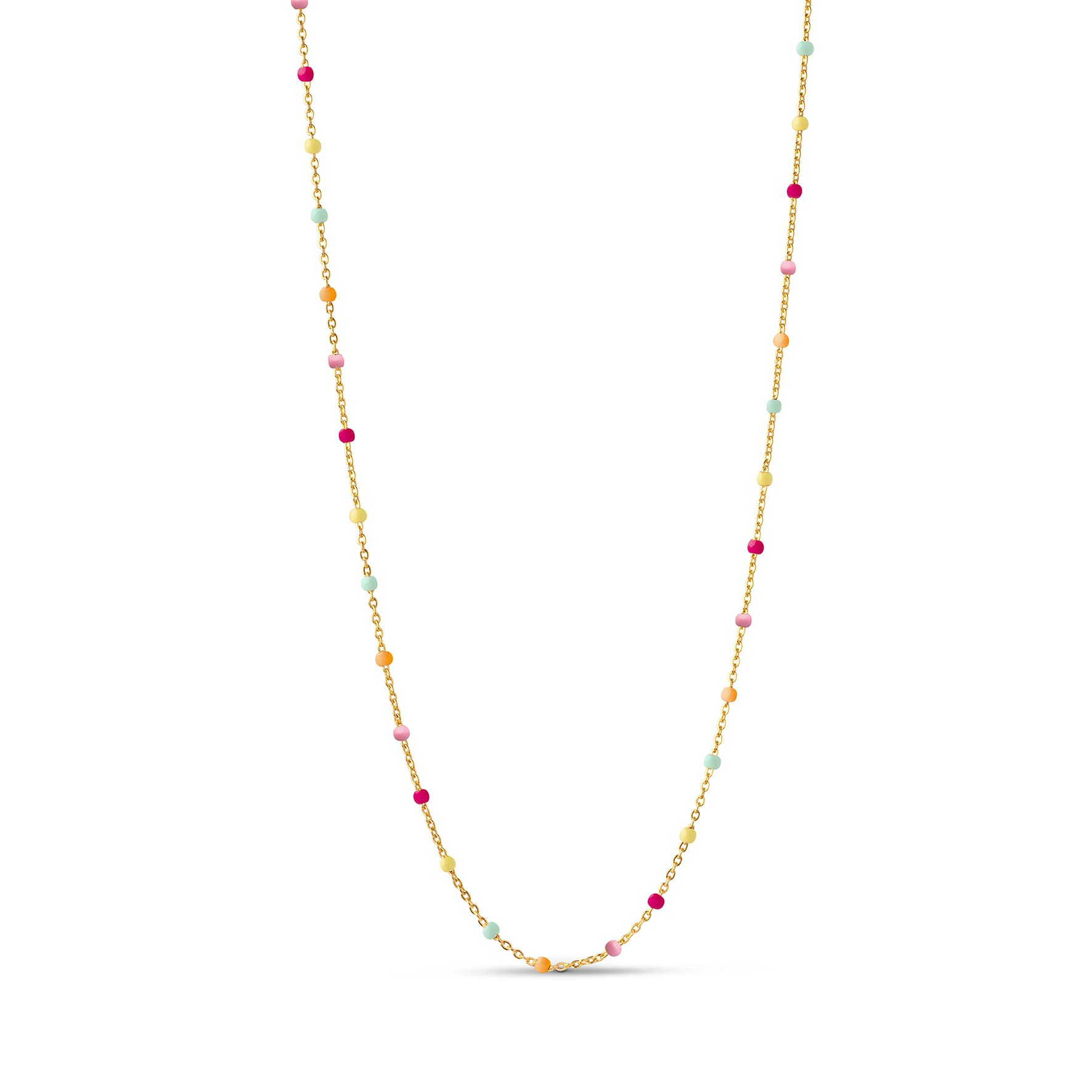 Lola Necklace Rainbow fra Enamel Copenhagen i Forgylt-Sølv Sterling 925