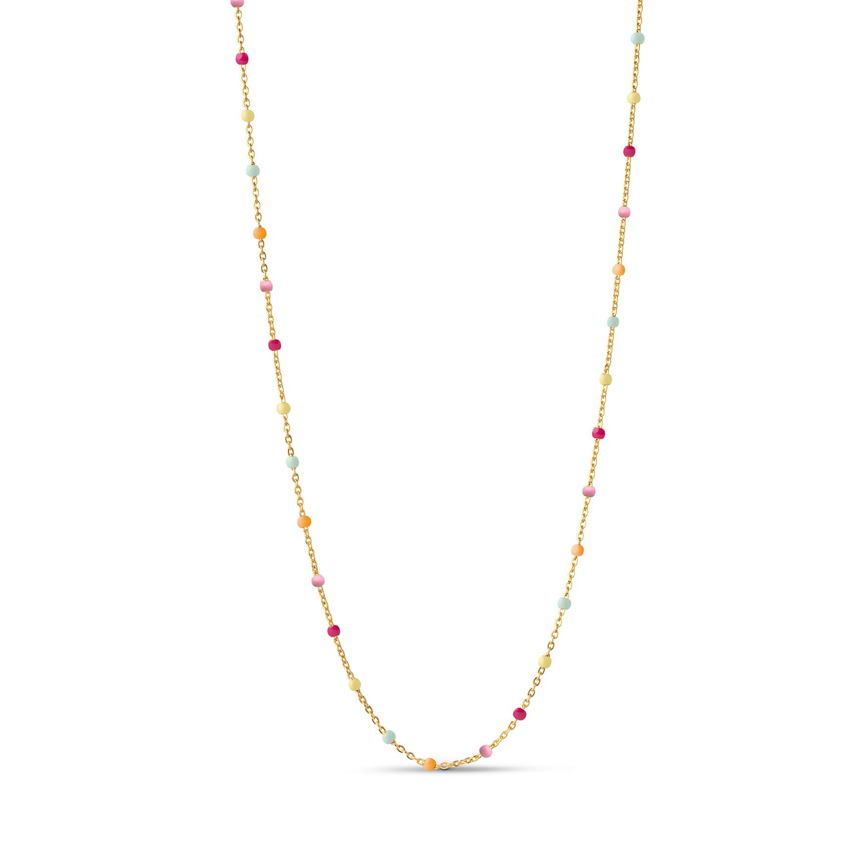 Lola Necklace Rainbow von Enamel Copenhagen in Vergoldet-Silber Sterling 925|Blank