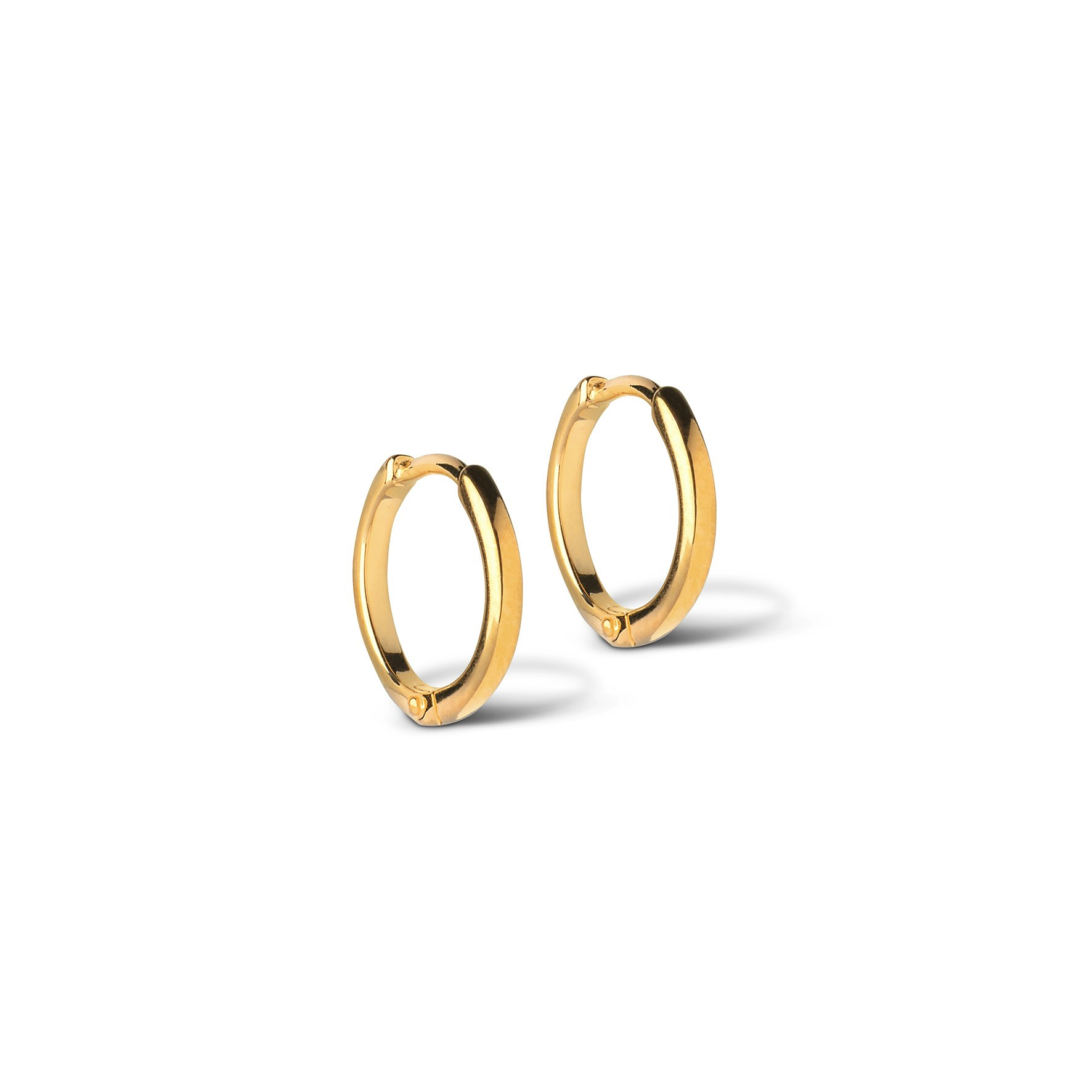 Classic Hoops 10mm Enamel Copenhagen:stä Kullattu-hopea Sterling 925:ssä}
