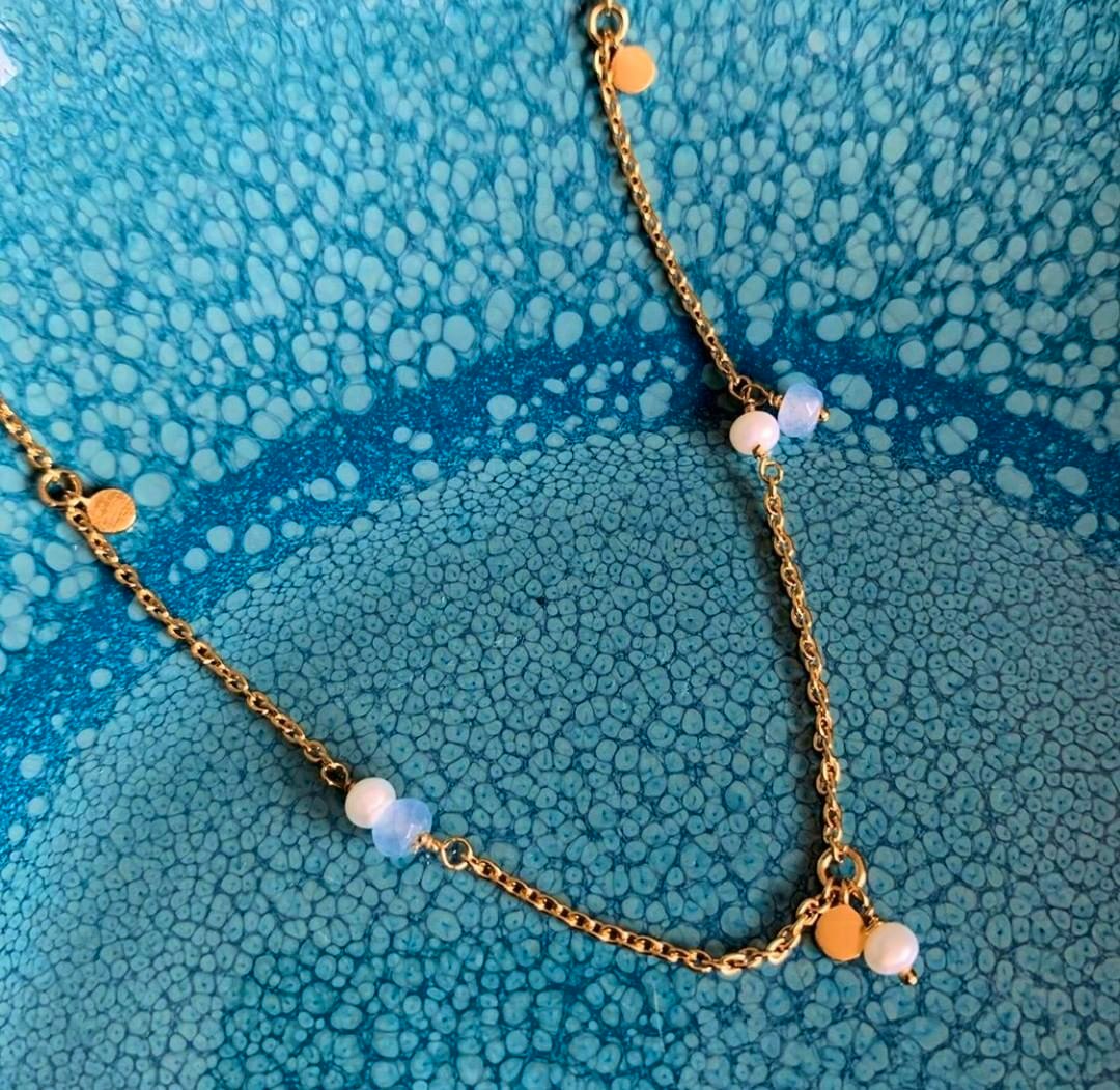 Afterglow Sea Necklace von Pernille Corydon in Vergoldet-Silber Sterling 925