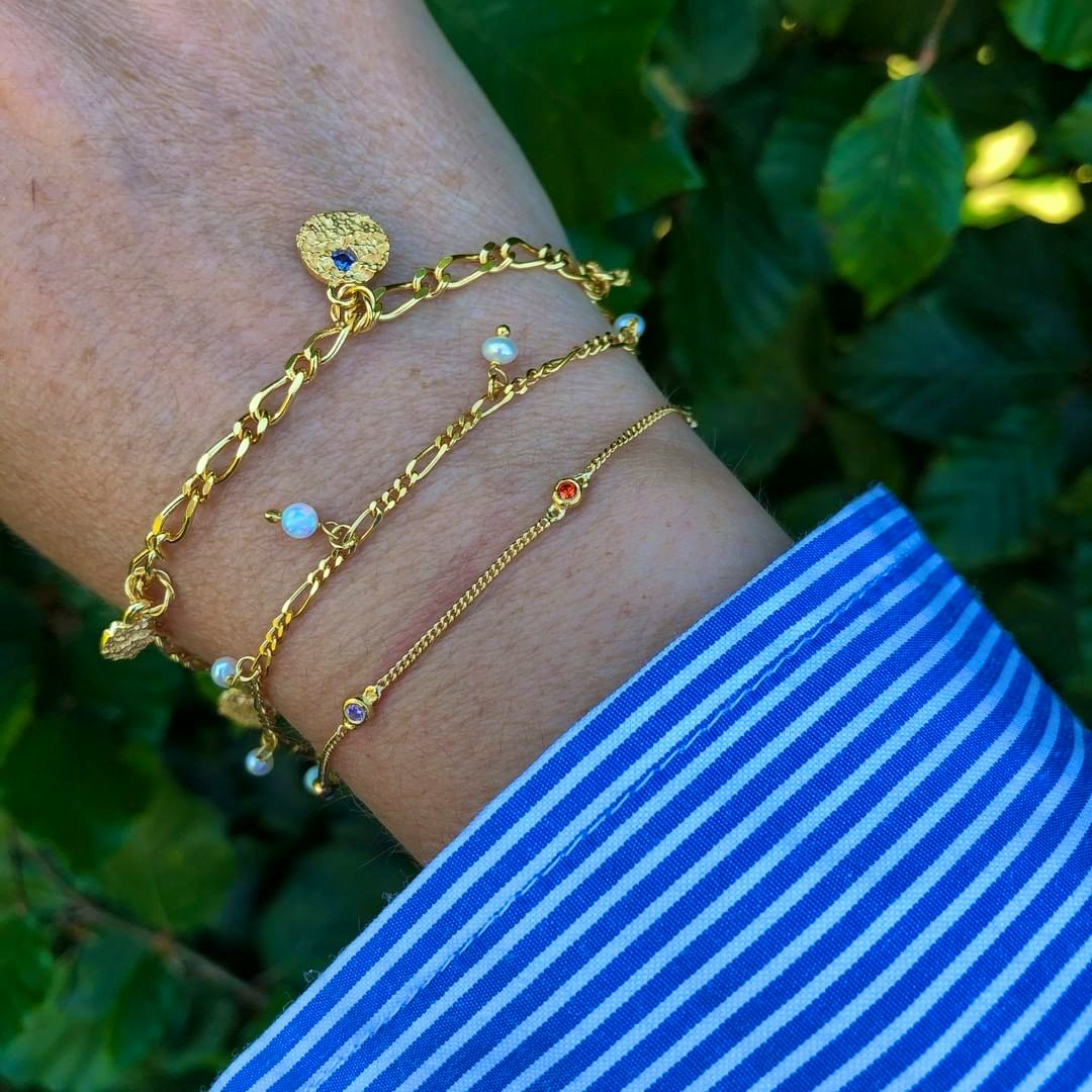 Lula White bracelet z Maanesten v Pozlacené stříbro sterling 925