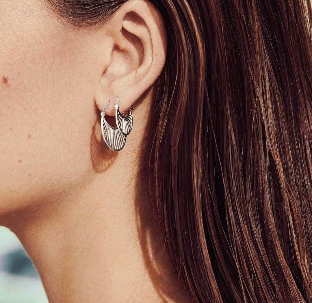 Daylight earrings fra Pernille Corydon i Forgyldt-Sølv Sterling 925|Mat