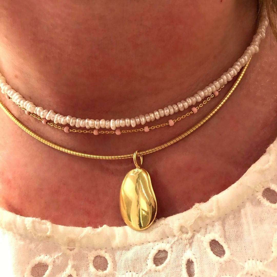 Nova Choker necklace von Pernille Corydon in Vergoldet-Silber Sterling 925|Blank